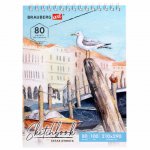 Скетчбук Brauberg Art Debut твердая обложка (80 л)