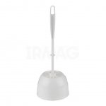 Ершик для унитаза Рыжий кот Aqua с подставкой Снежно-белый