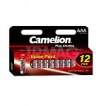 Батарейки мизинчиковые Camelion Plus Alkaline щелочные ААА (12 шт)