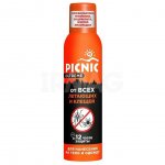 Спрей от всех летающих насекомых и клещей Picnic Extreme (150 мл)
