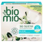 Таблетки для посудомоечной машины BioMio All-in-One Эвкалипт (25 шт)