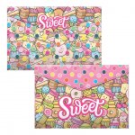 Папка-конверт на кнопке Erich Krause Sweet Paradise A4 (4 шт)