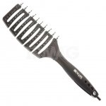 Щетка для волос Dewal Black Magic Туннельная 9 рядов нейлоновая щетина Черная