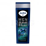 Гель для душа Aura Экстра Свежесть 3в1 (380 мл)