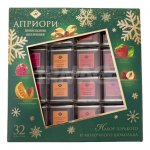 Шоколад Априори Коллекция Новый год Горький и Молочный с цукатами и орехами (160 г)
