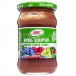 Пюре Будь Здоров Яблочно-малиново-черничное (280 г)