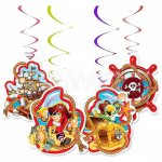 Подвеска-спираль Поиск Веселый пират 16 см (4 шт)