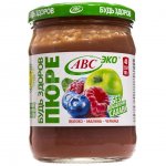 Пюре АВС Яблочно-малиново-черничное (450 г)