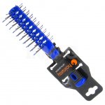 Щетка для волос Hairway Vent Blue 08001-04 двухсторонняя, 7 рядов, туннельная, нейлон