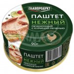 Паштет Главпродукт Нежный с Куриной печенью (90 г)