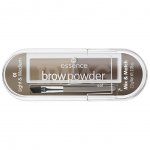 Тени для бровей Essence Brow Powder Set с кисточкой (2,3 г)