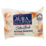 Ватные палочки Aura Beauty Cotton Buds Мягкие и нежные (400 шт)