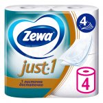 Туалетная бумага Zewa Just1 4 слоя (4 шт)
