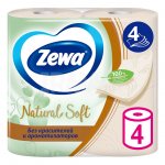 Туалетная бумага Zewa Natural Soft 4 слоя (4 шт)