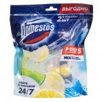 Блок для очищения унитаза Domestos Power 5 Лайм + Океан (55 г х 5 шт)