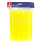 Бигуди-липучки Dewal желтые, 32 мм (12 шт)