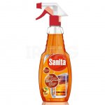 Средство для стекол и зеркал Sanita с нашатырным спиртом (500 г)