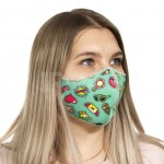 Маска БрендБук Детская многоразовая гигиеническая из неопрена Зеленая (1 шт)