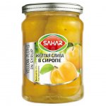 Компот Sahar Слива желтая в сиропе (670 г)