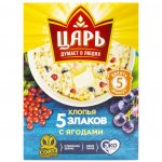 Хлопья Царь 5 Злаков с ягодами (100 г х 4 шт)