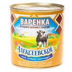Молоко сгущенное Алексеевское Варенка с сахаром 4% (370 г)