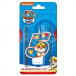 Свеча в торт ND Play Щенячий патруль Парафиновая для мальчиков