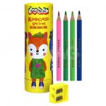 Карандаши цветные Каляка-Маляка Jumbo утолщенные с точилкой (12 цв.)