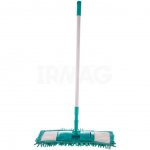 Швабра для пола Рыжий кот MopM4 с насадкой из микрофибры Лапша бирюзовый