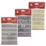 Стикеры для дизайна ногтей Формула Nail Sticker Art Большие (9 х 11 см)