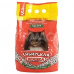 Наполнитель комкующийся Сибирская Кошка Экстра для длинношерстных кошек (5 л)