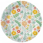 Тарелки бумажные ND Play Желтые цветы 18 см (6 шт)