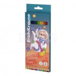 Карандаши цветные Erich Krause Kids Space Animals трехгранные пластиковые (12 цв.)