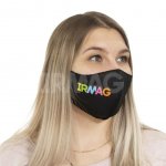 Маска БрендБук многоразовая гигиеническая из неопрена Черная Ирмаг (1 шт)