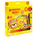 Карандаши цветные Каляка-Маляка шестигранные мягкие (72 цв.)
