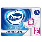 Туалетная бумага Zewa Deluxe 3 слоя Белая без аромата (12 шт)