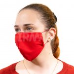 Маска БрендБук Детская, многоразовая двухслойная Красная (1 шт)