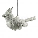 Украшение елочное Erich Krause Decor Снежная королева Птица серебряная (12 см)