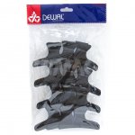 Зажим для волос Dewal CL2202 Бабочка, черный, 8 см (12 шт)