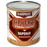 Сгущенка вареная Главпродукт с сахаром Ириска (380 г)