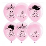 Шар воздушный Latex Occidental Pink Хрюшки (30 см)