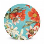 Тарелки бумажные ND Play Гранат на бирюзовом 18 см (6 шт)