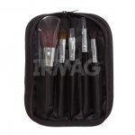 Набор мини-кистей для макияжа Dewal в чехле (5 шт)