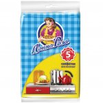 Салфетка для уборки Донна Роза вискозная 25 х 38 см (5 шт)