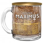 Кофе растворимый Maximus сублимированный Gold Collection в стеклянной кружке (70 г)