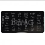 Пластина для стемпинга Kapous Crazy story Word 1