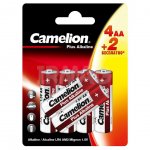 Батарейки пальчиковые Camelion Plus Alkaline щелочные АА (6 шт)