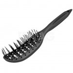 Щетка для волос Dewal 9 рядов, вогнутая, черная