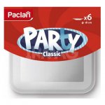 Тарелка пластиковая Paclan Party из PS, квадратная 180 мм (6 шт)