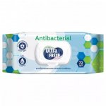 Влажные салфетки Ultra Fresh Antibacterial с клапаном (72 шт)