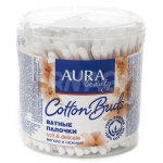 Ватные палочки Aura Beauty Cotton Buds в стакане (200 шт)